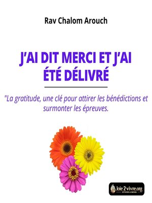 cover image of J'ai dit merci et j'ai été délivré